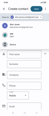 Press the required Google account. Press the required Google account.