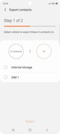 Press the name of the SIM.