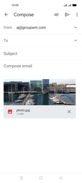 Press the field next to 