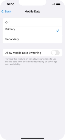 Press the required price plan.