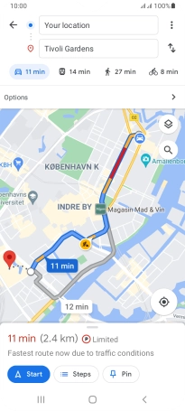 Press the required mode of transportation. Press the required mode of transportation.