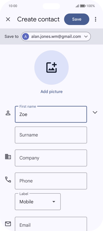 Press Surname and key in the required last name.