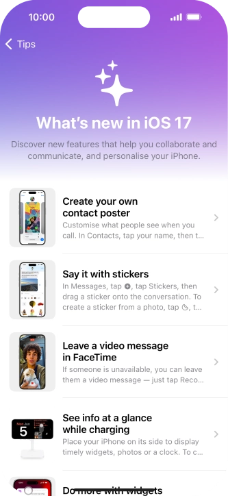 Slide your finger upwards starting from the bottom of the screen to return to the home screen.