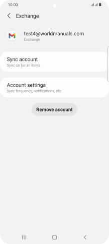 Press Remove account.