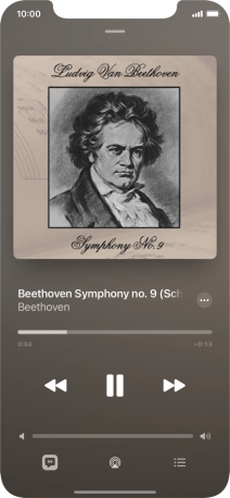 Press arrow right to go to the next audio file.