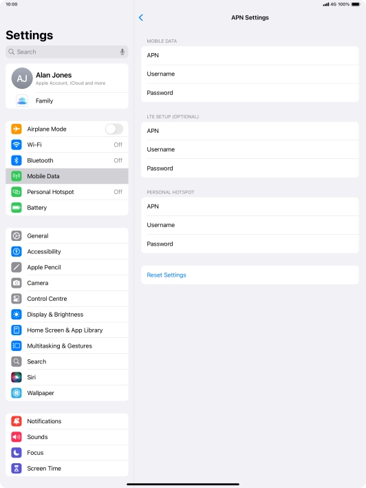 Press APN and key in wap.vodafone.co.uk.
