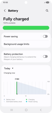 Press Battery protection.