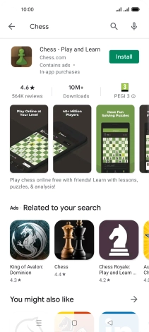 Press the required app.