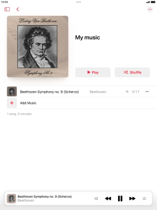 Press arrow right to go to the next audio file.