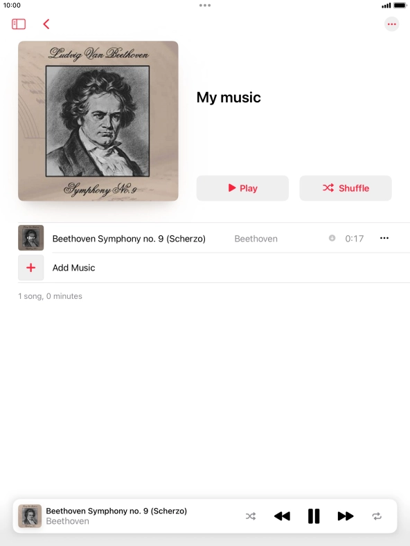 Press arrow right to go to the next audio file.