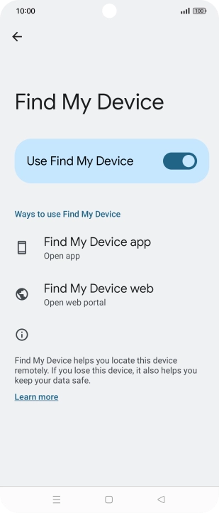 Press the Home key to return to the home screen.