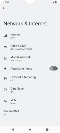 Press Mobile network.