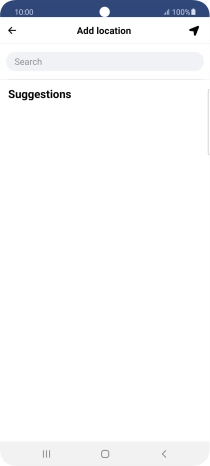 Press the search field and key in the required search word.