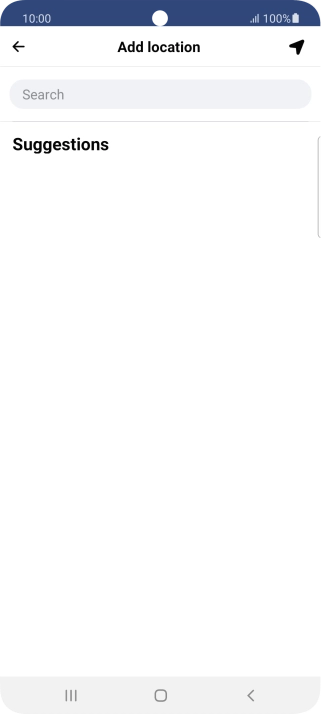 Press the search field and key in the required search word.