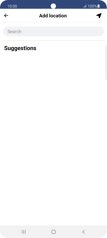 Press the search field and key in the required search word.