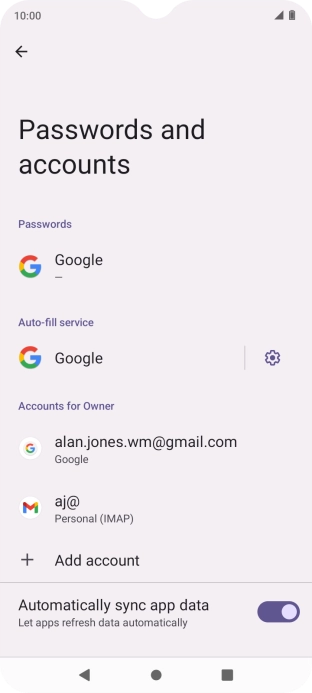 Press the Home key to return to the home screen.