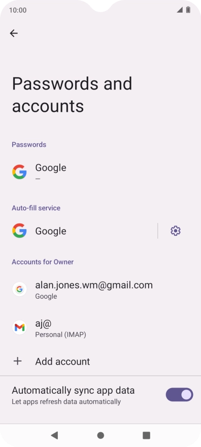 Press the Home key to return to the home screen.