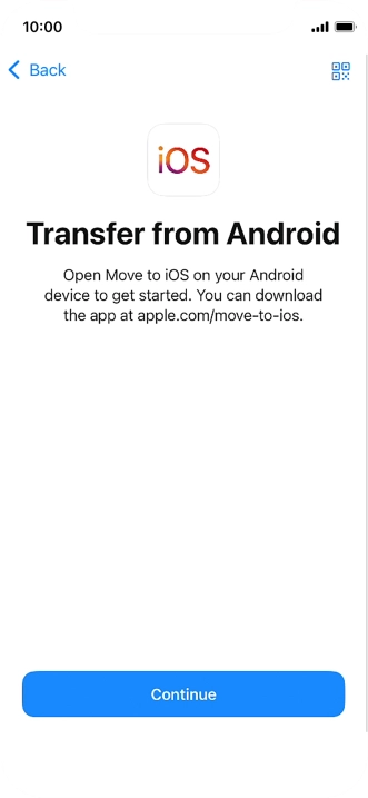 To transfer content to your phone, you need to install the app 