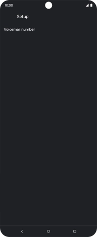 Press Voicemail number.