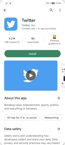 Press Install and follow the instructions on the screen to install the app.