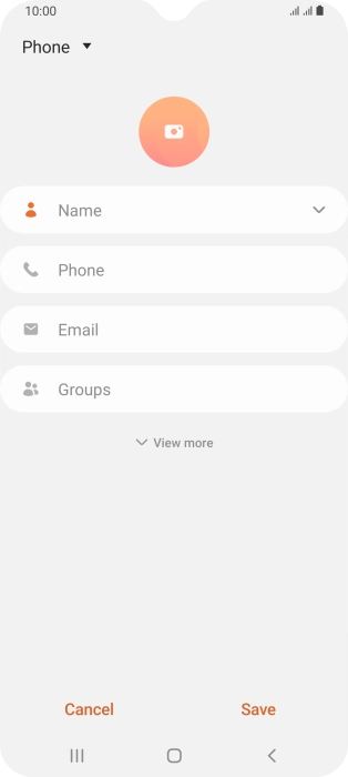 Press the address book drop down list.