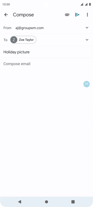Press the text input field.