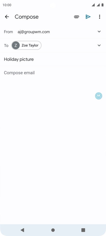 Press the text input field.