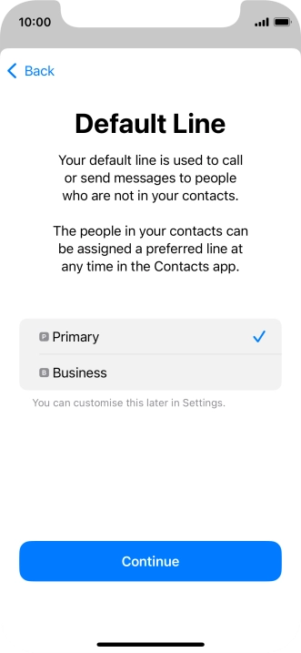 Press Continue. Press Continue.