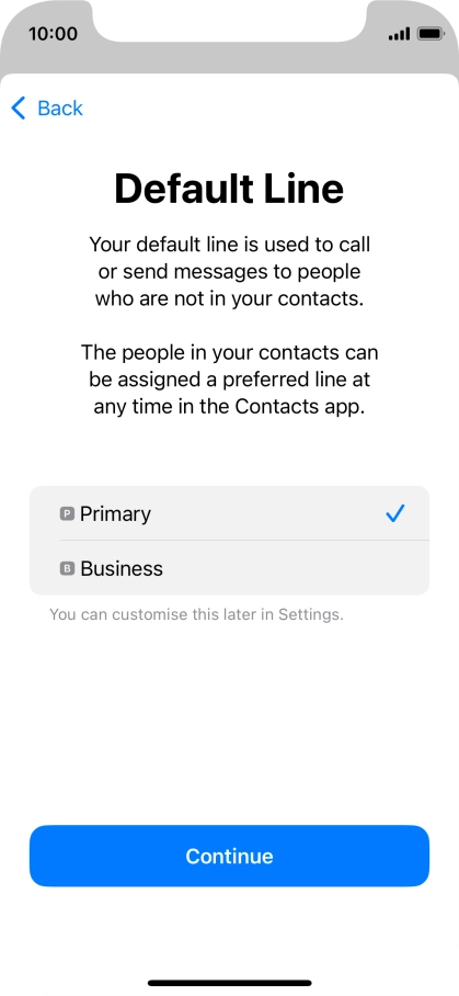 Press Continue. Press Continue.