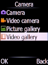 To select a video clip, select Video gallery and press the Left selection key.