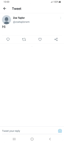Press the text input field.
