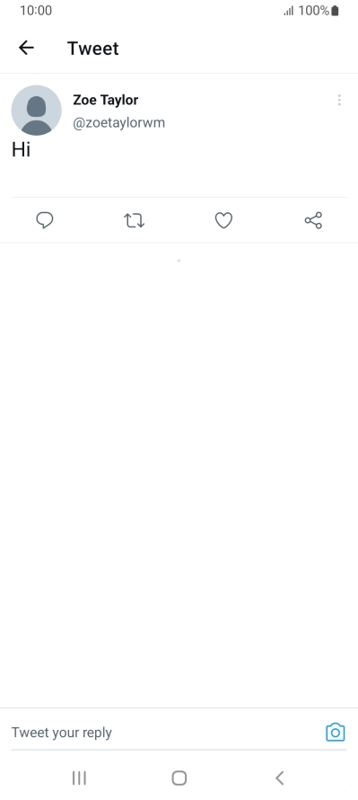 Press the text input field.