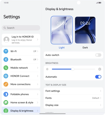 Press the indicator next to Press the indicator next to