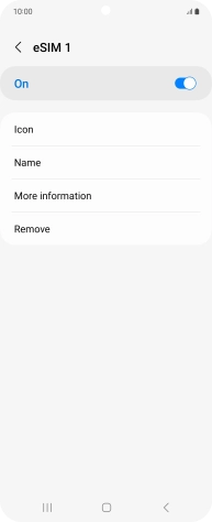 Press Remove and follow the instructions on the screen to delete your eSIM. Press Remove and follow the instructions on the screen to delete your eSIM.