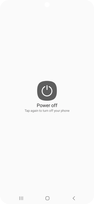 Press Power off. Press Power off.