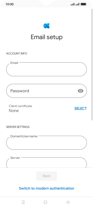 Press the field below 