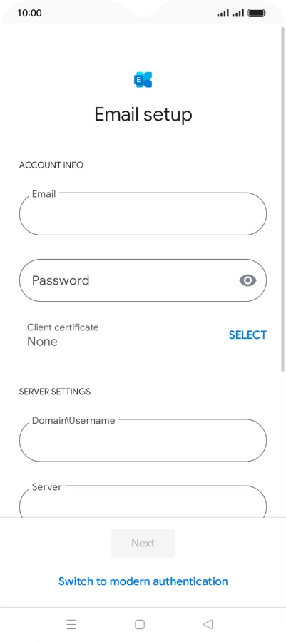 Press the field below 