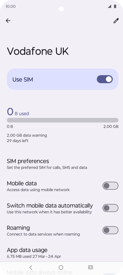 Press the Home key to return to the home screen.