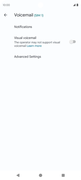 Press Advanced Settings.