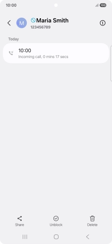 Press the Home key to return to the home screen.