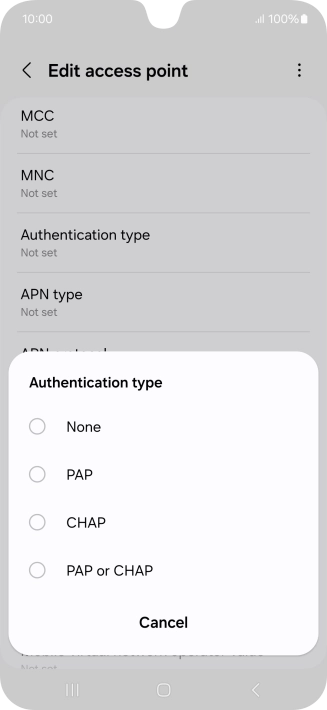 Press None. Press None.