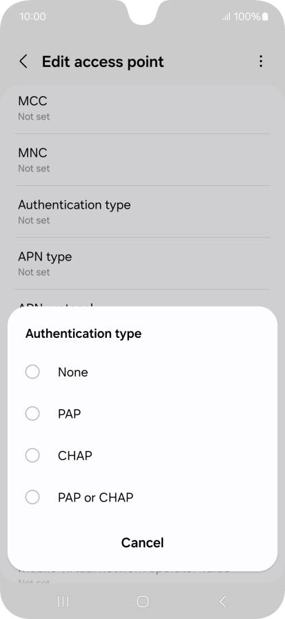 Press None. Press None.