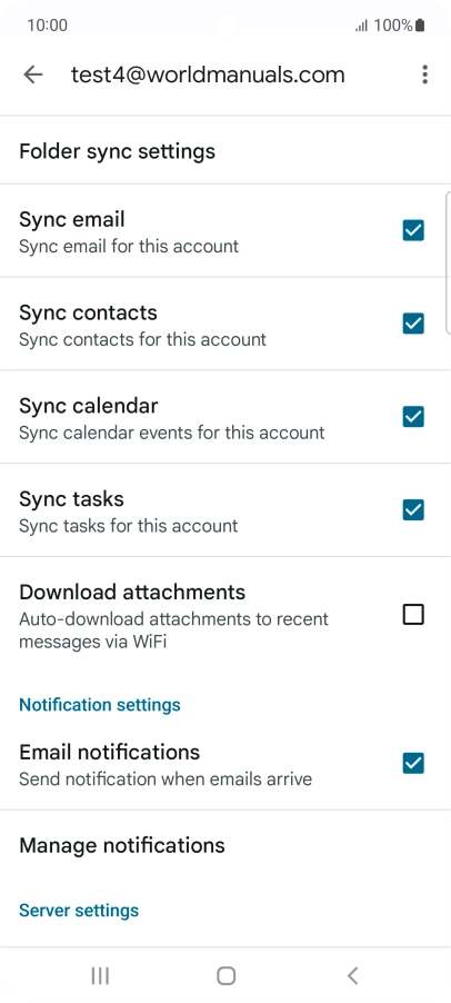 Press the field next to 