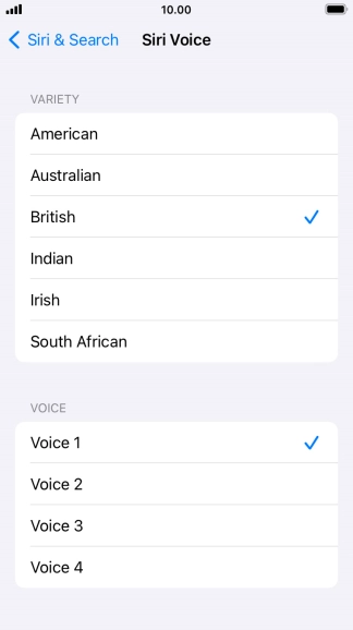 Press the required accent.