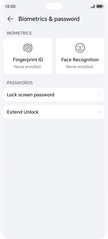 Press Fingerprint ID.
