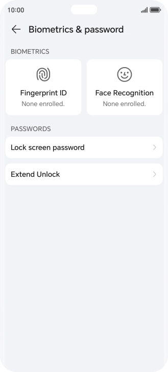 Press Fingerprint ID.