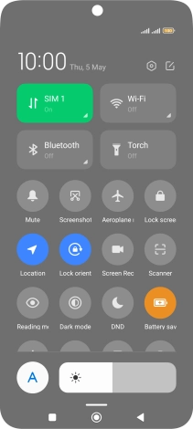 Press the Home key to return to the home screen.