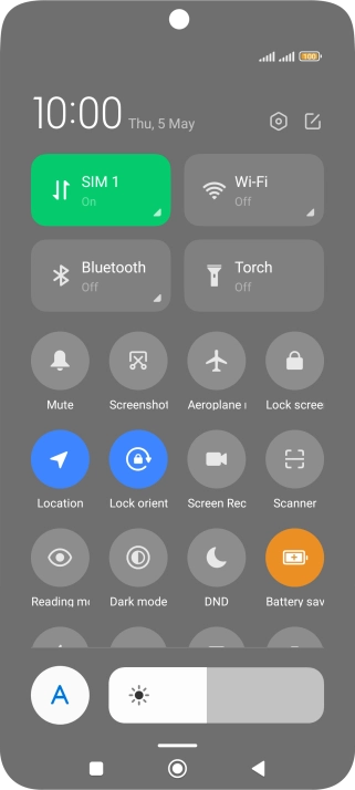 Press the Home key to return to the home screen.