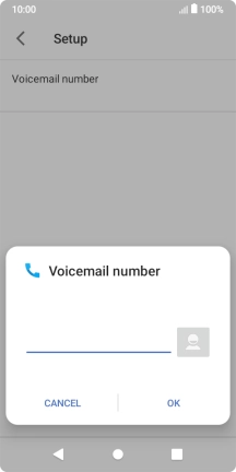 Key in +447836121121 and press OK.