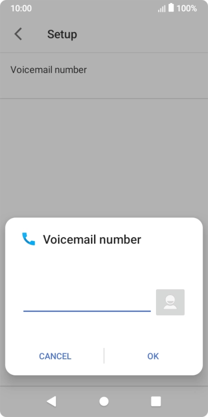 Key in +447836121121 and press OK.